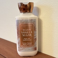 New Bath Body Works Warm Vanilla Sugar Body Lotion 8oz 24 Hr Moisture Sealed