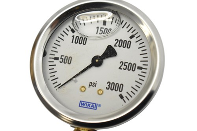 #ad WIKA 3000 PSI Analog Pressure Gauge 2.5quot; Dial 1 4 NPT Brass Lower Mount 213.53 $26.99
