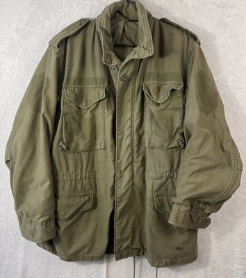VTG 1981 US Army M-65 Field Jacket OG-107 Medium Regular Winfield