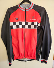 Lusso Evolve MT.1 Cycling Jacket Men's Size L Vintage Red/Black Checkpoint Zip