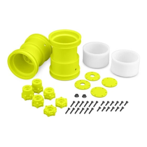 JConcepts Tribute 2.6 x 3.6 inch Monster Truck Wheel Set Of 4 Yellow JCO3377Y - Image 2 of 4