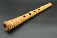 Japanese antique Vintage Shakuhachi Flute Instrument length 39.0cm Bamboo Japan