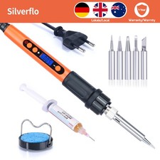 Lötkolben 100W Lötstation Temperatur Einstellbar Soldering Iron Entlötkolben