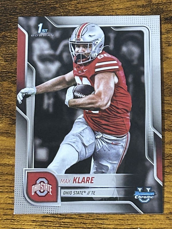 2025 Bowman University Chrome - Max Klare #59 (RC)
