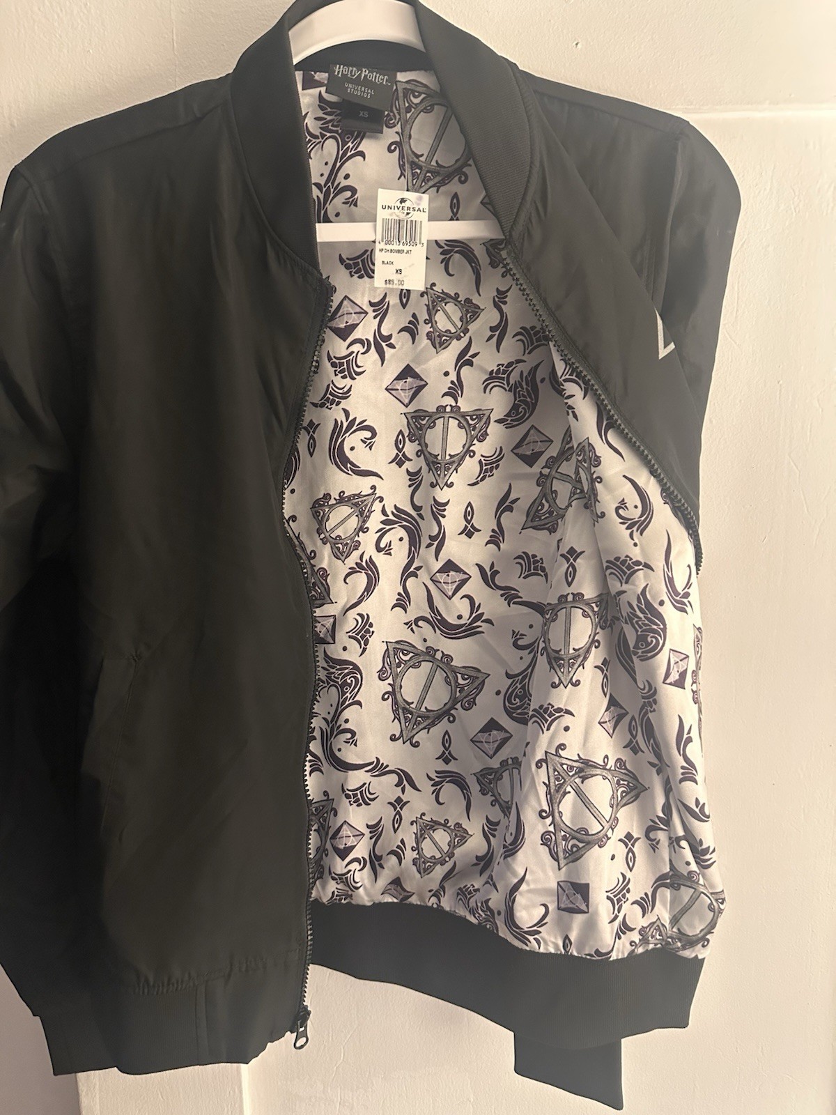 Universal Studios Harry Potter Jacket Adult XS Deathly Hallows Full Zip