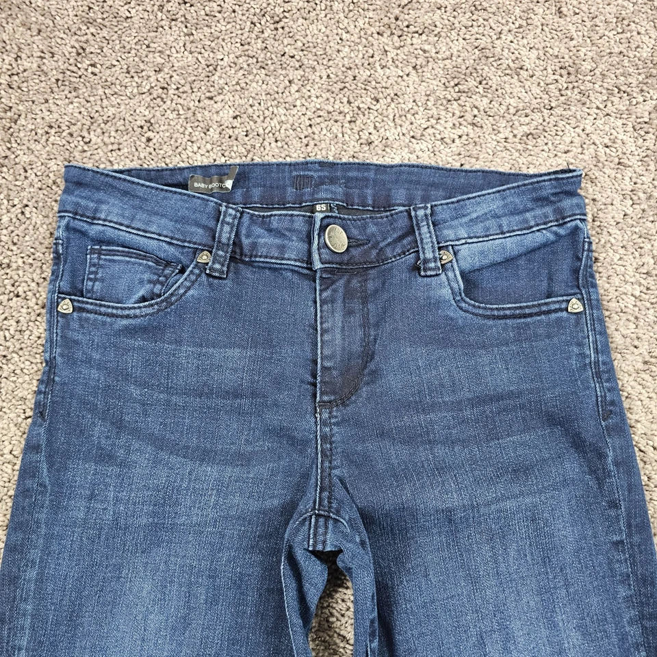 Pantalones de mezclilla Kut From the Cloth para mujer 6S corte bota tiro bajo lavado oscuro elástico bebé 28x31 Foto 2 de 4