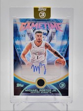 MICHAEL PORTER JR. 2025-26 TOPPS 3 GAMETIME AUTOGRAPH NUGGETS AUTO /49 Q7018