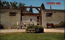 Sacramento California Sutter's Fort ~ postcard sku745