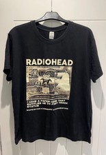 Vintage Radiohead Kid A Amnesiac WASTE T-Shirt Rare Medium Thom Yorke