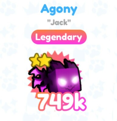 Regular Agony Legendary Pet Simulator sim X PSX for Roblox