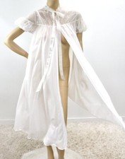 Vintage Vanity Fair Peignoir House Coat Robe Super Soft Nylon sz 32 S