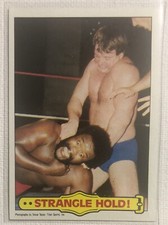 1985 Topps WWF Wrestling Rowdy Roddy Piper vs JYD Ringside Action Card #40