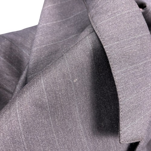 Chaqueta Blazer de Lana Brooks Brothers De Colección Para Hombre 46R Gris Rayas A Mano A Medida - Imagen 14 de 17