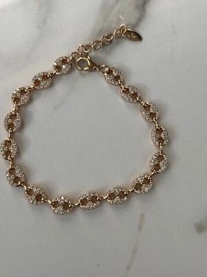 Bracelet Graine De Café et acier inoxydable doré Pour Femme Et Homme - Photo 1/2