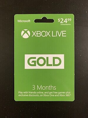 Cartão Microsoft Live Gold 3 Meses para Xbox 360 e Xbox One (52K-00276) -  Ibyte Atacado