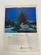 1951 Weyerhaeuser Company vintage advertisement The First Christmas Tree