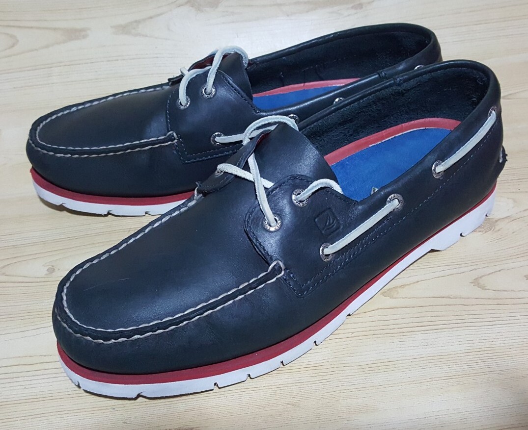 Sperry Top Sider Blue Leather Boat 