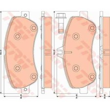 TRW Bremsbeläge GDB1798 Bremsklötze für Mercedes-Benz GLK-Klasse X204