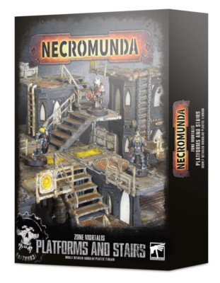 Necromunda: Zone Mortalis Platforms and Stairs - Warhammer 40k - New! 300-49