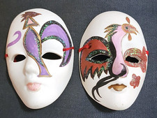 Very Nice 3.5" 2pc Mardi Gras Masks Wall Decor