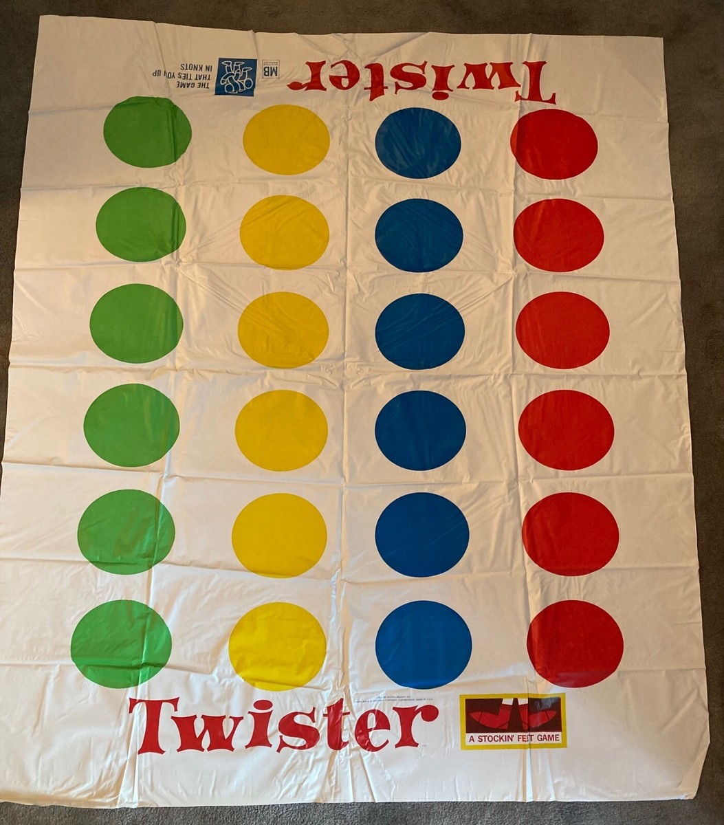 Vintage Original 1966 Milton Bradley Twister Game Complete