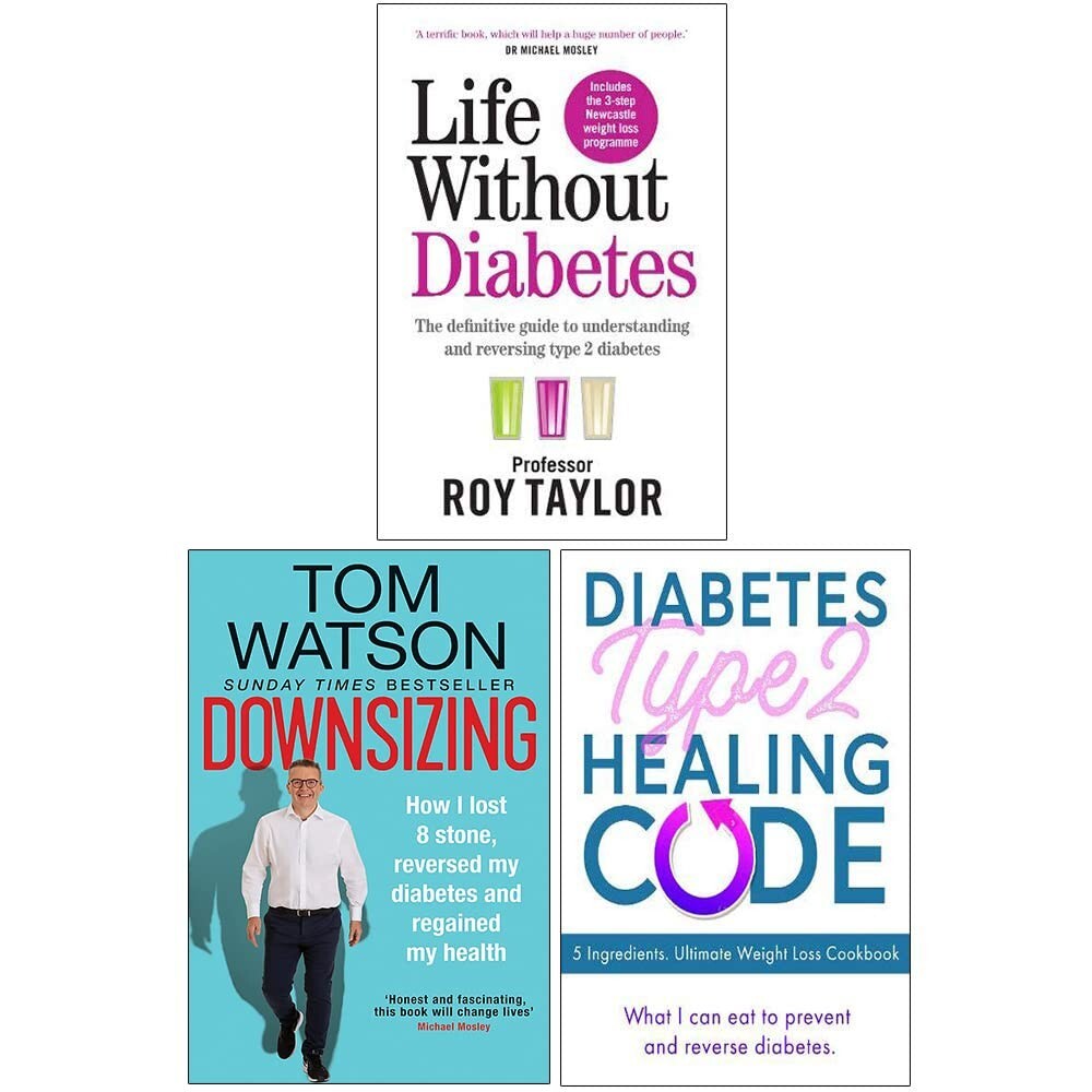 Life Without Diabetes,Diabetes Type 2 Healing Code,Downsizing 3 Books Collection