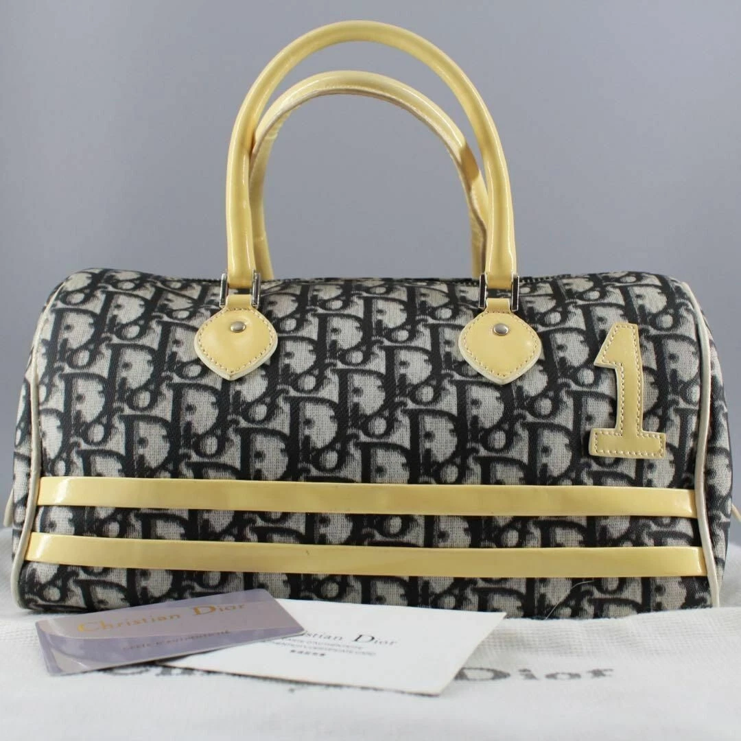 [BON] Christian Dior n° 1 sac Boston trotteur sac à main fourre tout PVC occasion H
