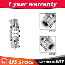 34 Dd X 34 Dd Double U Joint Steering Universal Joints Chrome New