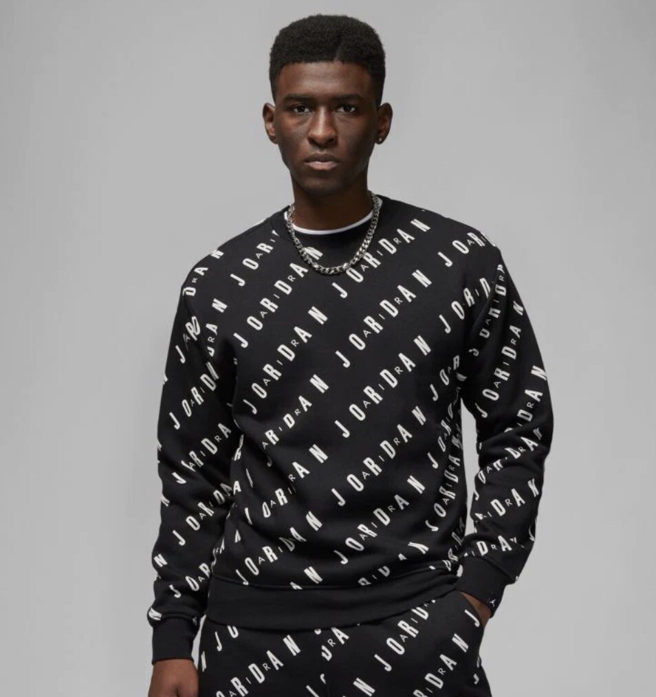 スウェット・トレーナー NIKE Air Jordan AS M J FEARLESS FLC CREW sweatshirt Jordan m j ess gfx flc crew. Size /MEDIUM/LARGE/ | eBay