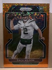 2021 Panini Prizm Orange Disco Zach Wilson RC. 