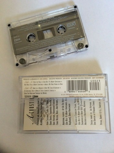 Acoustic Christmas Spirited Holiday Instrumentals Cassette Tape Vtg 1994 Angels - Picture 2 of 2