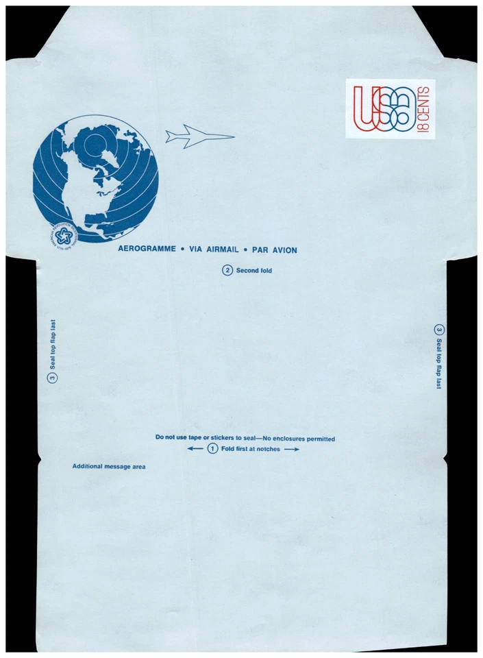 Lot of (19) - Aerograme Air Mail Sheets - Not Folded - MINT See Images - Image 2 of 4