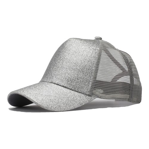 Glitter Ponytail Baseball Cap, Adjustable Golf Cycling Fishing Sports - Picture 6 of 25