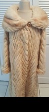 New Long Winter Natural Mink Coat, Size M