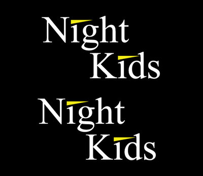 Night kids Initial D sticker vinyl decal car window doors two colors set of 2