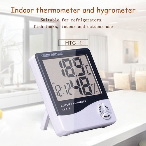 LCD Feuchtigkeitsmesser Thermometer / Hygrometer mit Innen & Außentemperatur DE - Bild 5 von 15