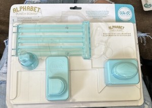 2015 We R Memory Keepers Alphabet Punch Board Card Making Scrapbooking Crafting