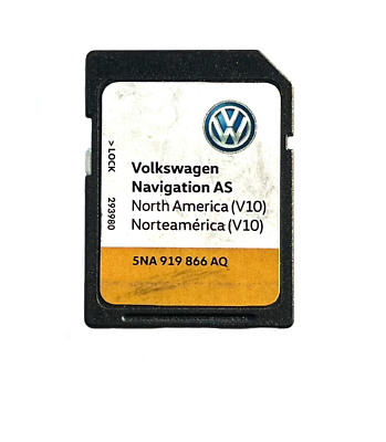 VW Volkswagen Navigation V10 SD Card 5NA919866AQ North America OEM