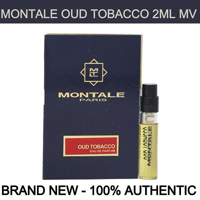 Brand New Montale Oud Tobacco Eau de Parfum Unisex Vial 0.07 oz / 2ml