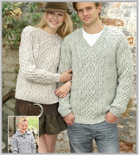 Aran knit sweater patterns free cheap