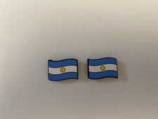 SHOE CHARMS NEW Argentina Flag Set Of 2