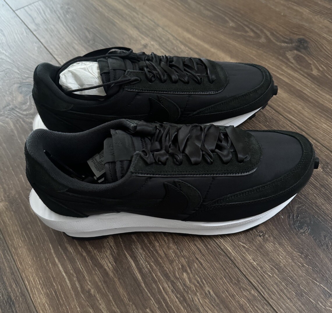 SACAI X NIKE Taglia 12 Nike sacai x LDWaffle Nylon Nero