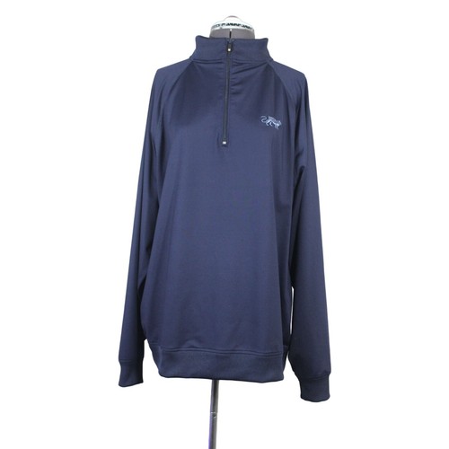 Sweat Footjoy Homme Taille L, Bleu, Performance, 1/4 Zip, Col Montant