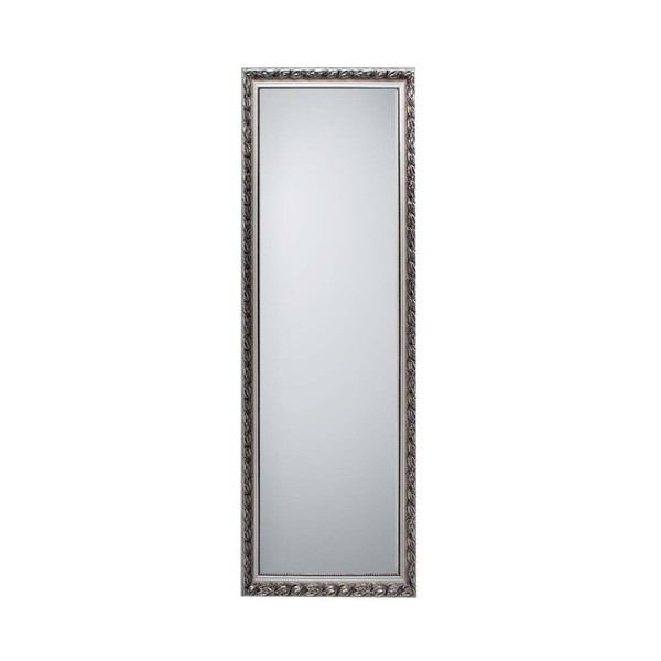 Wandspiegel HäNgespiegel GanzköRperspiegel Holz Silber Antik Flurspiegel H 150Cm-image