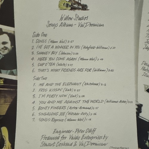 Rare VAL DOONICAN SONGS ALBUM AUTOGRAPHED 9109 222 - Picture 4 of 10