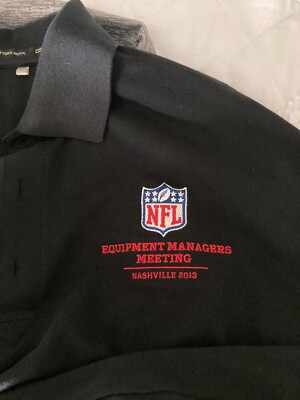 Equipment Managers meeting  NFL Football long sleeve  shirt men's  Large NEW