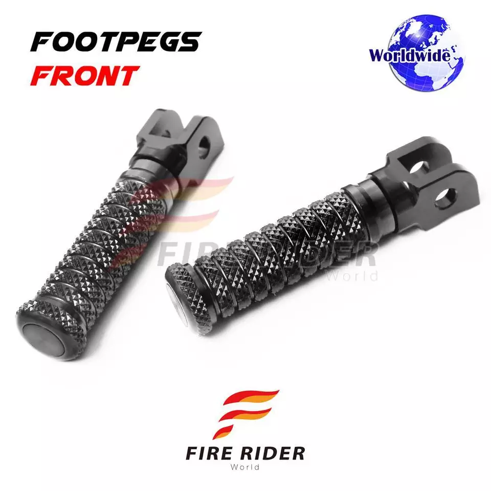 Черные передние ножные колышки с ЧПУ M-GRIP для Triumph TT 600 00 01 02 03 - Изображение 2 из 4