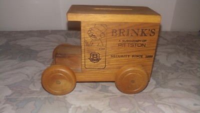 Vtg/ 1979 Toystalgia Wooden Train Bank/ Brinks Railroad Engine Car | eBay