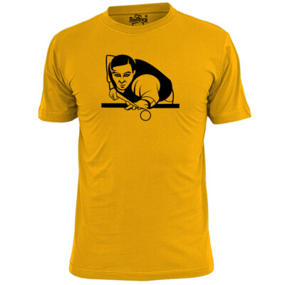Herren T-Shirt Snooker Player Stencil v2 147 Pool Billard
