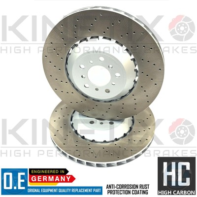 FOR BMW M5 M6 F10 F06 F12 F13 COMPETITION FRONT LEFT RIGHT DRILLED ...